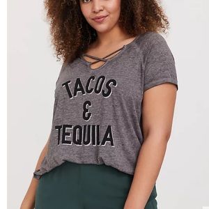 Torrid tacos and tequila cross tee